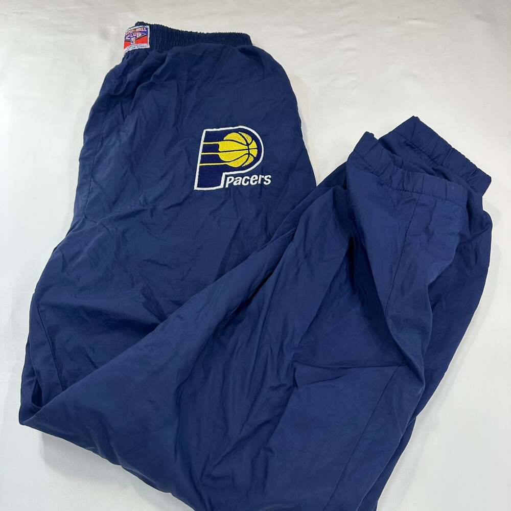 Vintage 90s Indiana Pacers NBA Jump Ball Club Track Pants, Boys Large, Adult XS